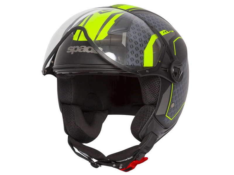 SPADA Helmet Hellion Arrow Matt Blk/Flo click to zoom image