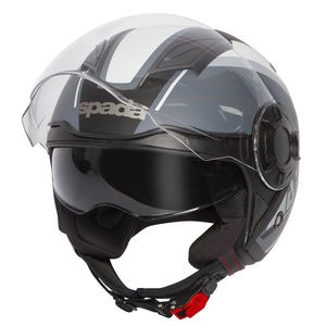 SPADA Helmet Lycan Strobe Matt Black/White 