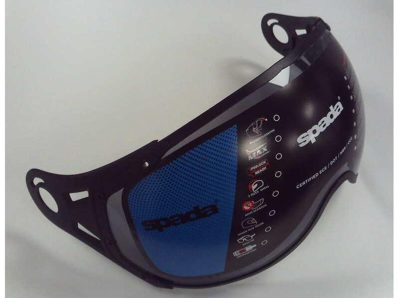 SPADA Hellion Dark Smoke Goggle Visor click to zoom image