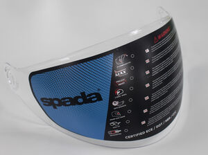 SPADA Hellion Clear Long Visor 