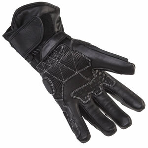 SPADA Leather Gloves Enforcer CE WP Black click to zoom image