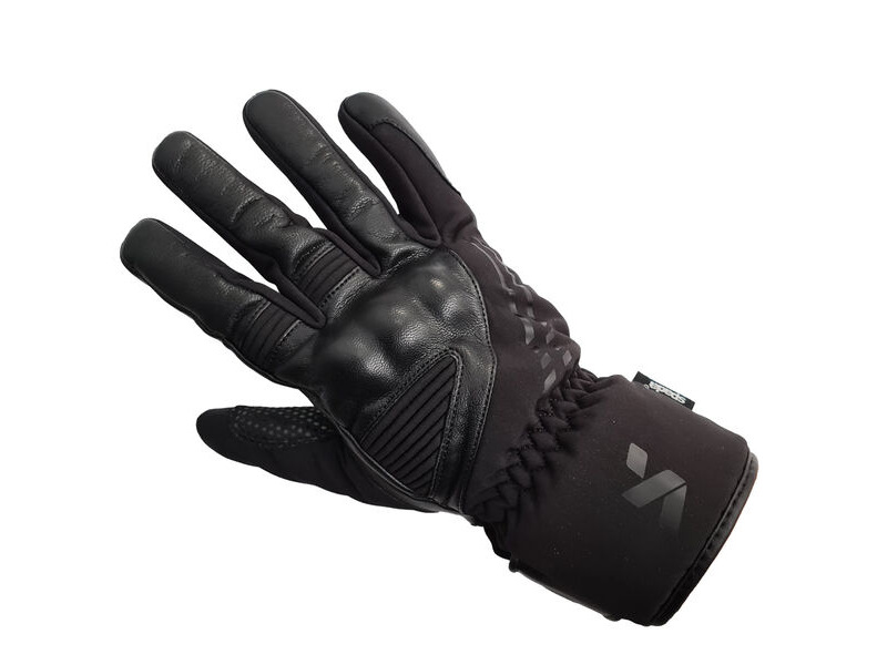 SPADA Leather Gloves Oslo WP CE Black click to zoom image