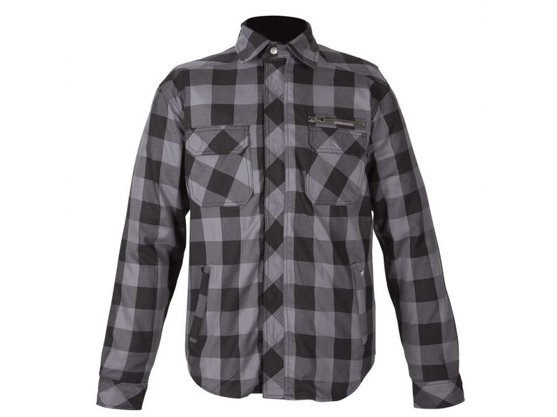 SPADA Maine Jacket Black And Grey Check Shirt click to zoom image
