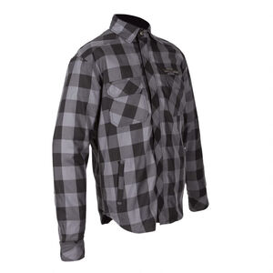 SPADA Maine Jacket Black And Grey Check Shirt click to zoom image
