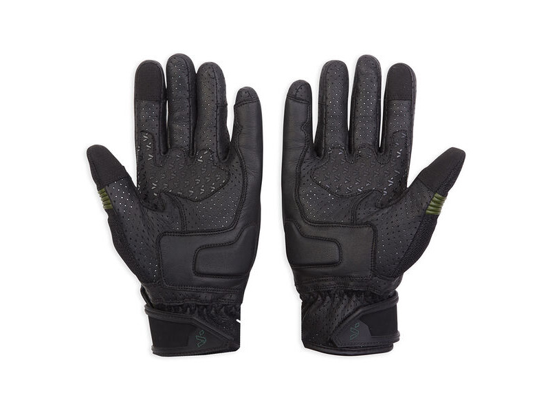 SPADA Leather Gloves Oxygen CE Black click to zoom image