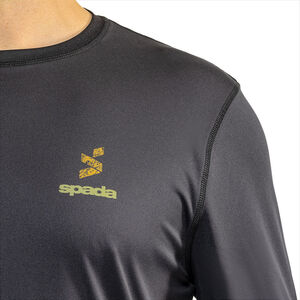 SPADA MTB Topo Thermo Long Sleeve Jersey Black click to zoom image