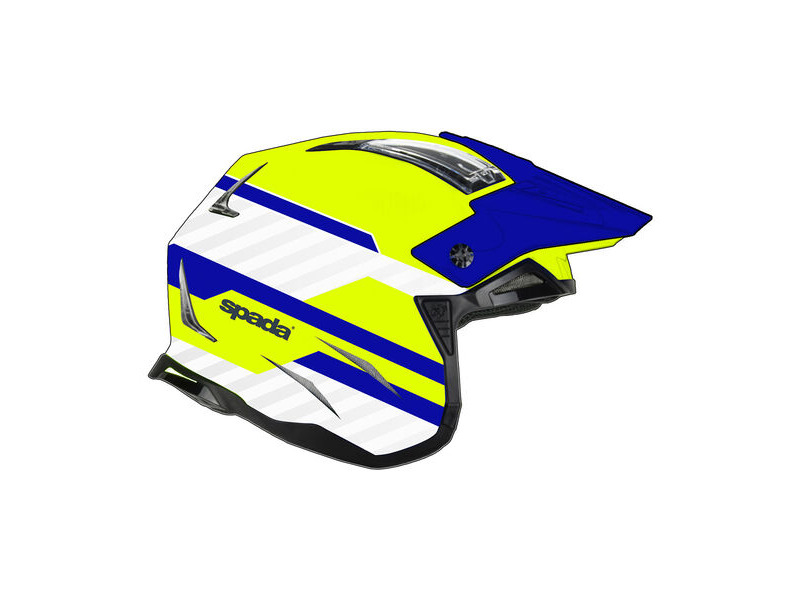 SPADA Helmet Rock 06 Pilot Blue White Flou click to zoom image