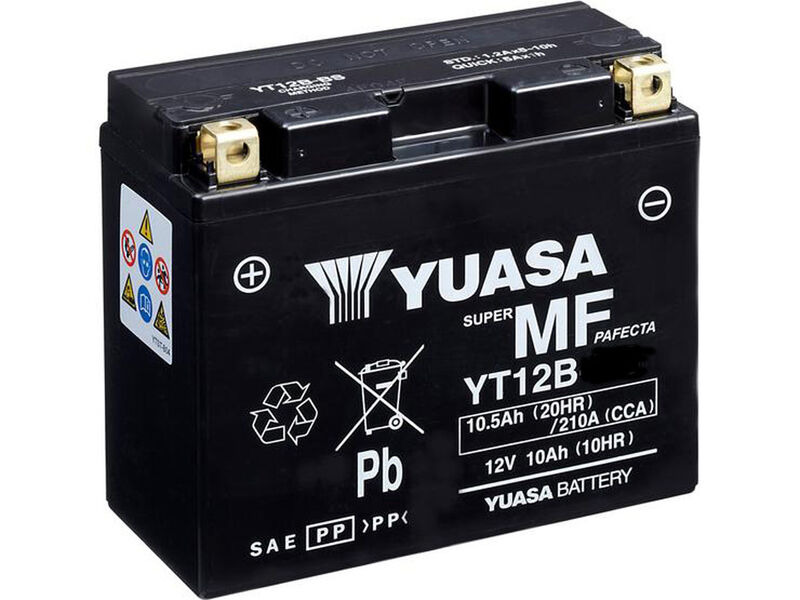 YUASA Batteries YT12B(WC) click to zoom image