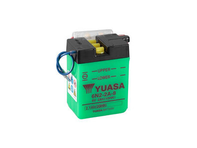 YUASA 6N2-2A-8-6V - Dry Cell, No Acid Pack