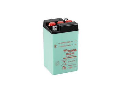 YUASA B49-6-6V - Dry Cell, Includes Acid Pack