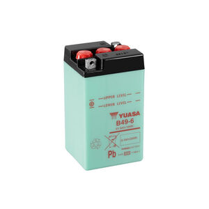 YUASA B49-6-6V - Dry Cell, Includes Acid Pack 