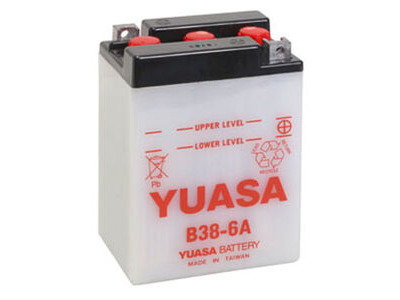 YUASA B38-6A-6V - Dry Cell, No Acid Pack
