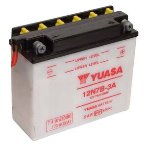 YUASA 12N7B-3A-12V - Dry Cell, No Acid Pack 