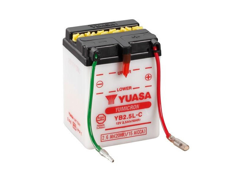 YUASA YB2.5L-C-12V YuMicron - Dry Cell, No Acid Pack click to zoom image