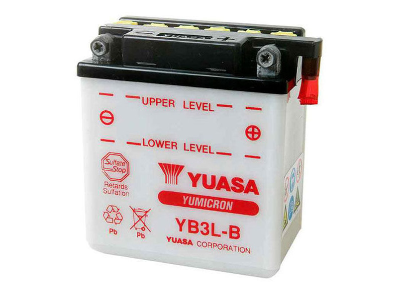 YUASA YB3LB-12V YuMicron - Dry Cell, Includes Acid Pack click to zoom image