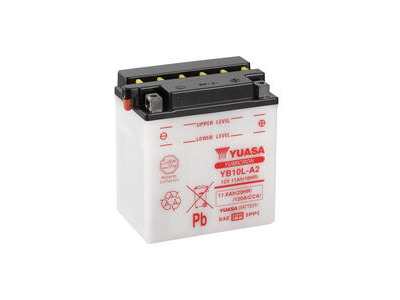 YUASA YB10LA2-12V YuMicron - Dry Cell, Includes Acid Pack