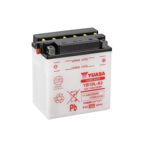 YUASA YB10LA2-12V YuMicron - Dry Cell, Includes Acid Pack 