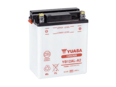 YUASA YB12ALA2-12V YuMicron - Dry Cell, Includes Acid Pack