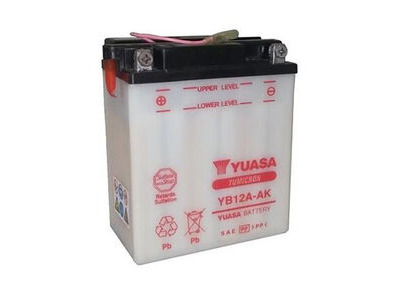 YUASA YB12AAK-12V YuMicron - Dry Cell, No Acid Pack with Sensor