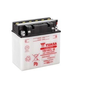 YUASA YB16CLB-12V YuMicron - Dry Cell, Includes Acid Pack 