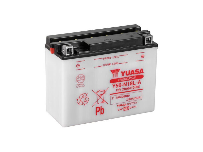 YUASA Y50N18LA3-12V YuMicron - Dry Cell, No Acid Pack click to zoom image