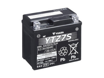 YUASA YTZ7S-12V High Performance (Japan) MF VRLA - Factory Activated Sealed