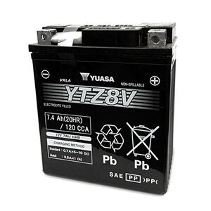 YUASA YTZ8V-12V High Perf. MF VRLA - Fact. Activated Sealed 