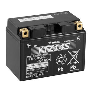 YUASA YTZ14S-12V High Performance MF VRLA - Factory Activated Sealed 