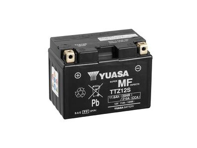 YUASA TTZ12S-12V MF VRLA - Dry Cell, Includes Acid Pack