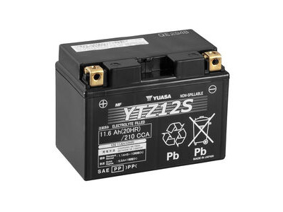 YUASA YTZ12S-12V High Performance MF VRLA - Factory Activated Sealed