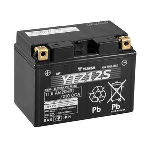 YUASA YTZ12S-12V High Performance MF VRLA - Factory Activated Sealed 