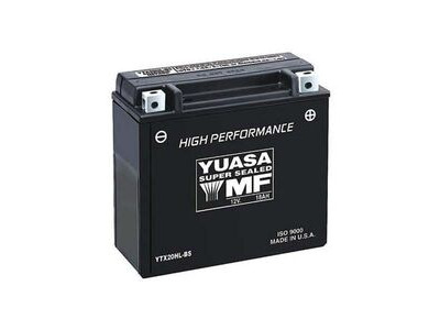 YUASA YTX20HLBS-12V High Performance MF VRLA - Dry Cell, Includes Acid Pack