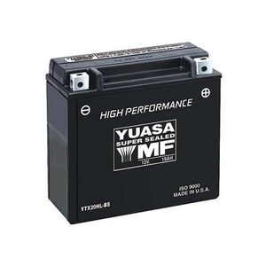 YUASA YTX20HLBS-12V High Performance MF VRLA - Dry Cell, Includes Acid Pack 