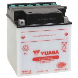 YUASA YB30CLB-12V YuMicron - Dry Cell, No Acid Pack 