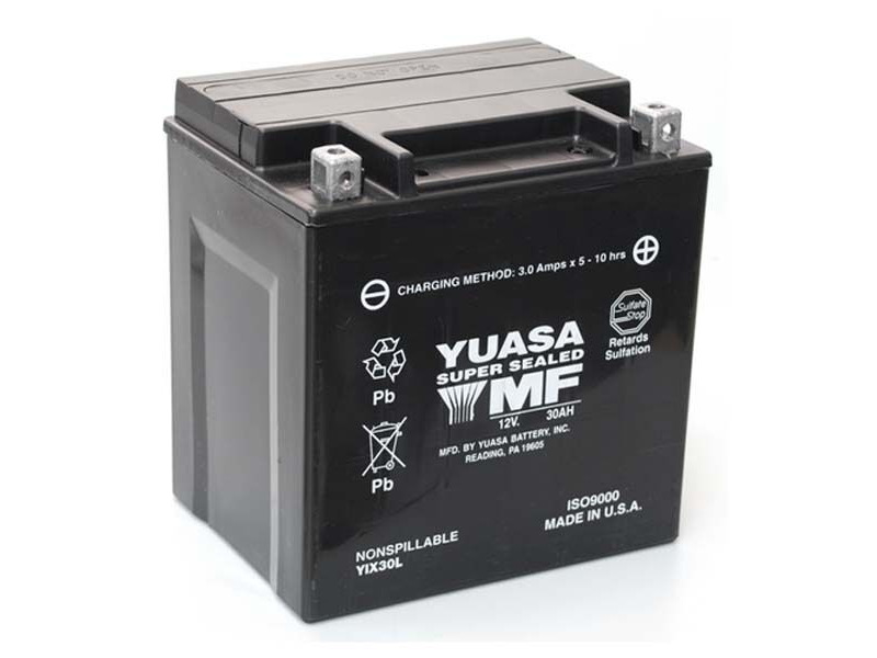 YUASA YIX30LBS-12V High Performance MF VRLA - Dry Cell, Includes Acid Pack click to zoom image