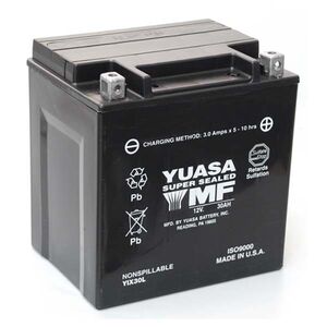 YUASA YIX30LBS-12V High Performance MF VRLA - Dry Cell, Includes Acid Pack 