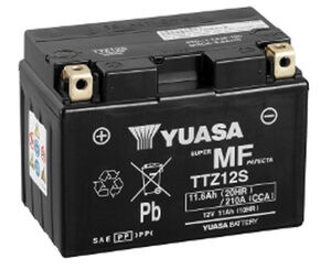 YUASA TTZ12S (WC) 12V Factory Activated MF VRLA Battery 