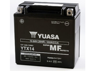 YUASA YTX14 (WC) 12V Factory Activated MF VRLA Battery