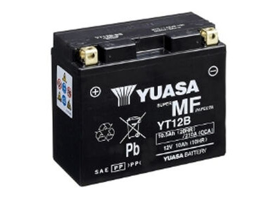YUASA YT12B (WC) 12V Factory Activated MF VRLA Battery