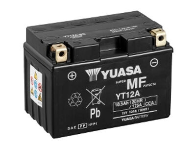 YUASA YT12A (WC) 12V Factory Activated MF VRLA Battery