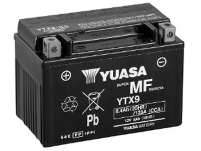 YUASA YTX9 (WC) 12V Factory Activated MF VRLA Battery