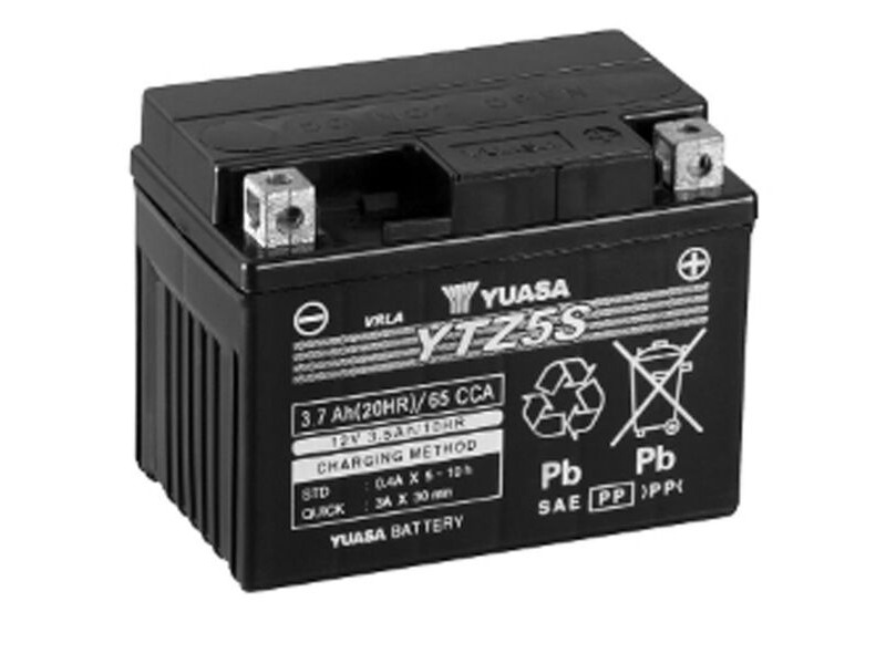 YUASA YTZ5S (WC) 12V Factory Activated High Performance MF VRLA Battery click to zoom image