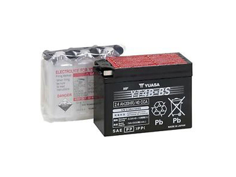 YUASA YT4B-BS (CP) 12V Combi-Pack MF VRLA Battery click to zoom image