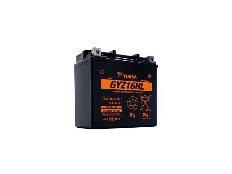 YUASA GYZ16HL (WC) 12V Factory Activated High Performance MF VRLA Battery click to zoom image
