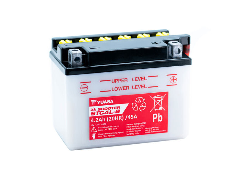 YUASA STC4L-B (CP) 12V Scooter Battery click to zoom image