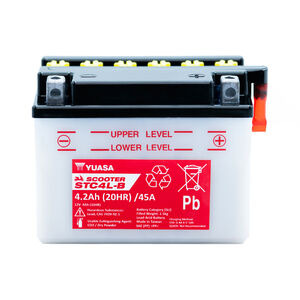 YUASA STC4L-B (DC) 12V Scooter Battery click to zoom image