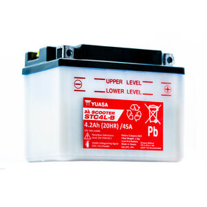 YUASA STC4L-B (WC) 12V Scooter Battery click to zoom image