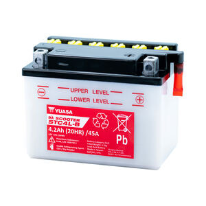YUASA STC4L-B (WC) 12V Scooter Battery click to zoom image