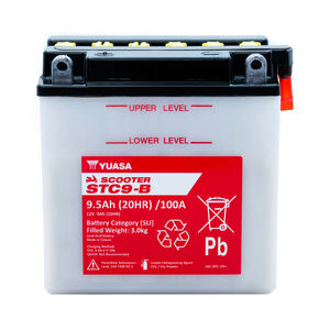 YUASA STC9-B (DC) 12V Scooter Battery click to zoom image