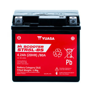 YUASA STR5L-BS (CP) 12V MF VRLA Scooter Battery click to zoom image
